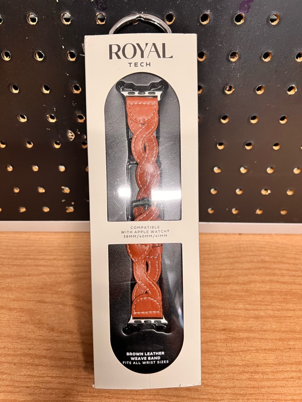 Royal tech Brown Leather Braided Watch Band